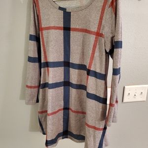 Plaid tunic